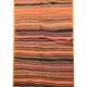 1960s Anatolian Kilim Runner, Striped Handwoven Wool Rug 125 x 363 cm