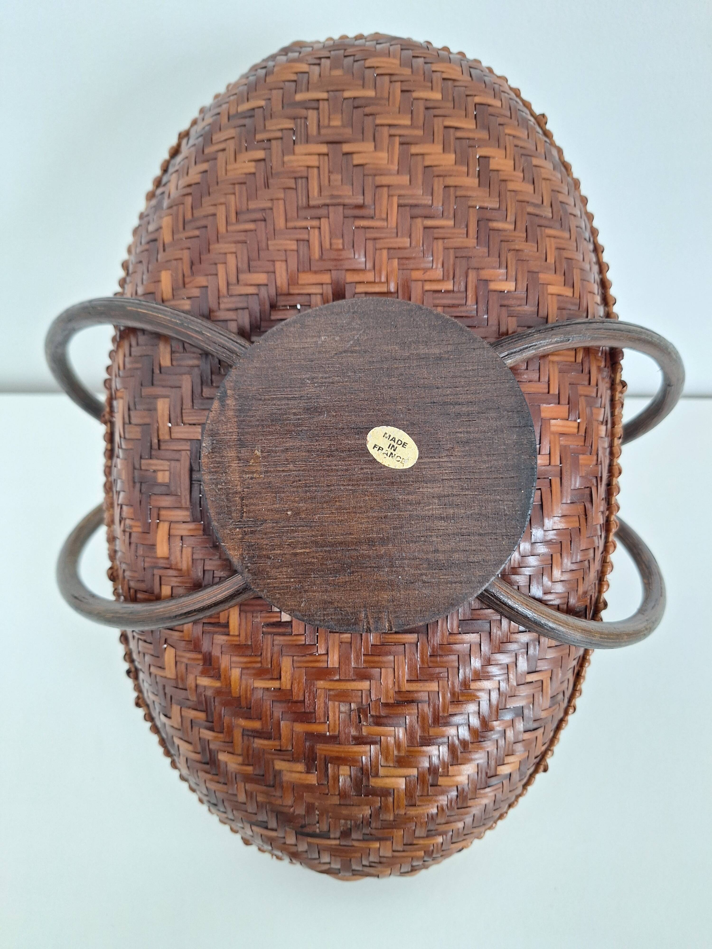 Vintage bamboo basket