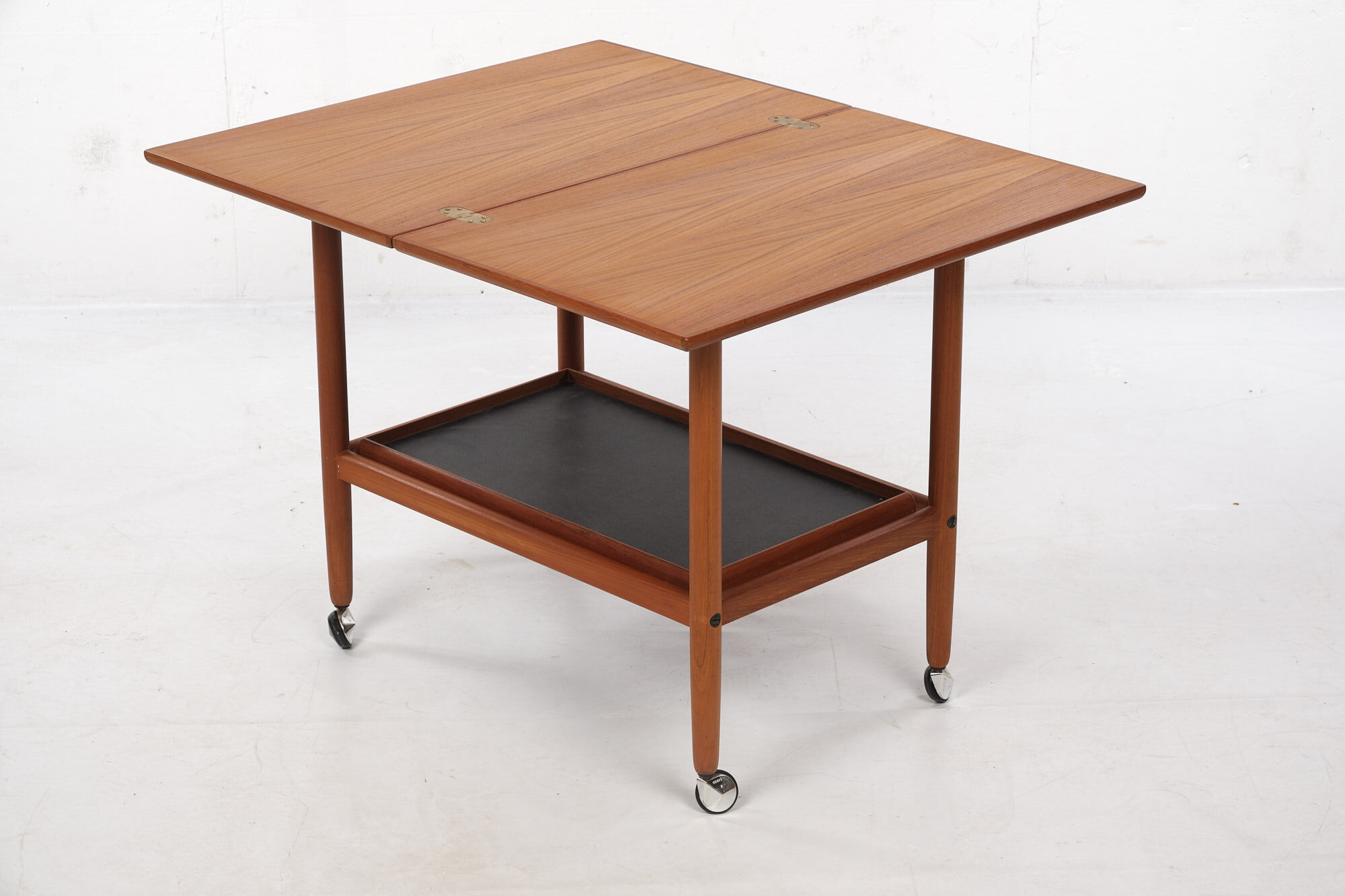 Tea cart with folding table top, Poul Jeppesen, Denmark, circa 1965