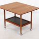 Tea cart with folding table top, Poul Jeppesen, Denmark, circa 1965