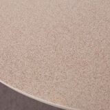 Beige, copper and gold Art Deco round side table, painted wood, 1930s.