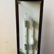 Floor lamp 60s rosewood and granite resin totem