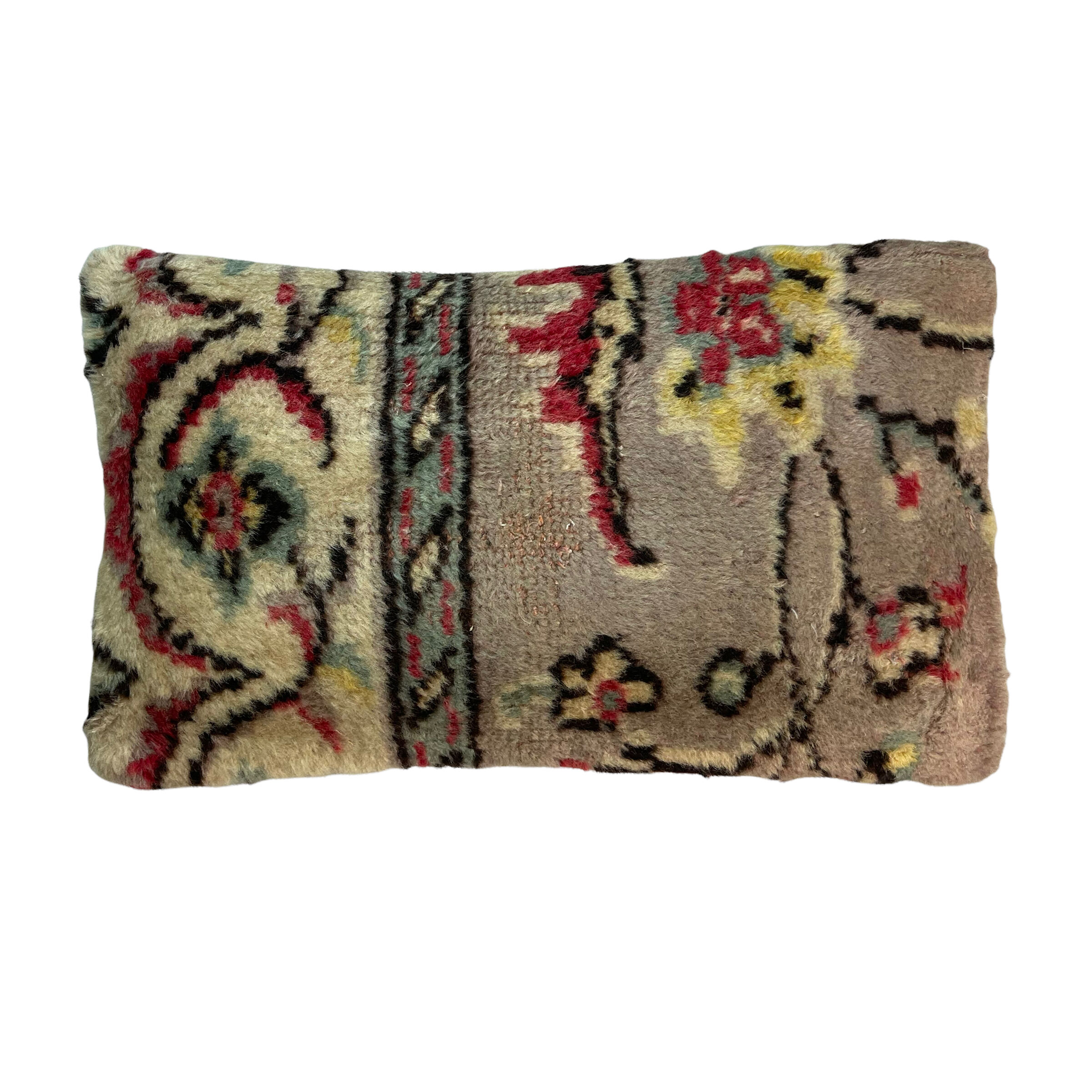 Vintage turkish rug cushion cover, 30 x 50 cm