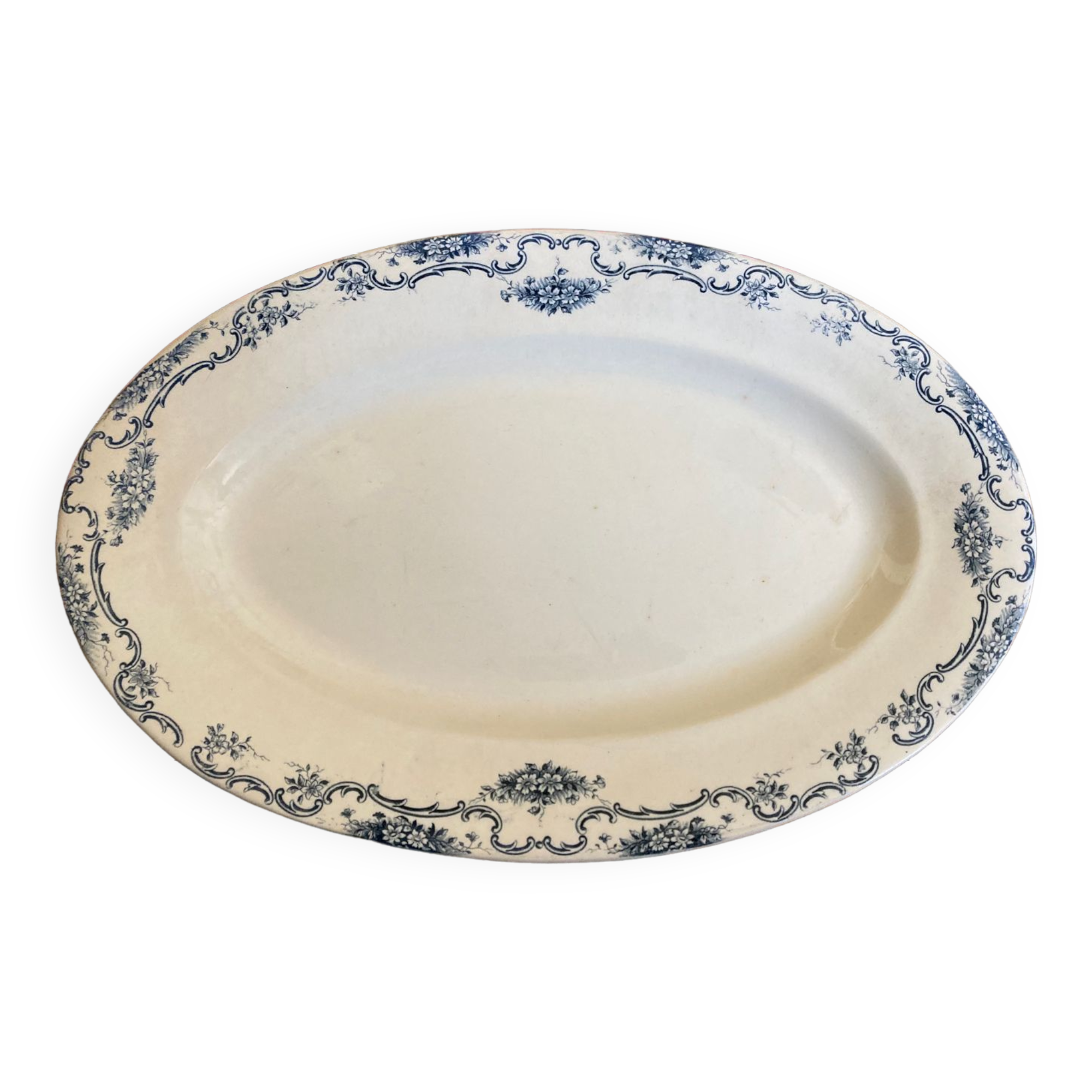 Plat ovale Terre de Fer Salin modèle yvonne