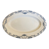 Plat ovale Terre de Fer Salin modèle yvonne
