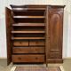 Victorian mahogany dressing wardrobe from the 19th century.