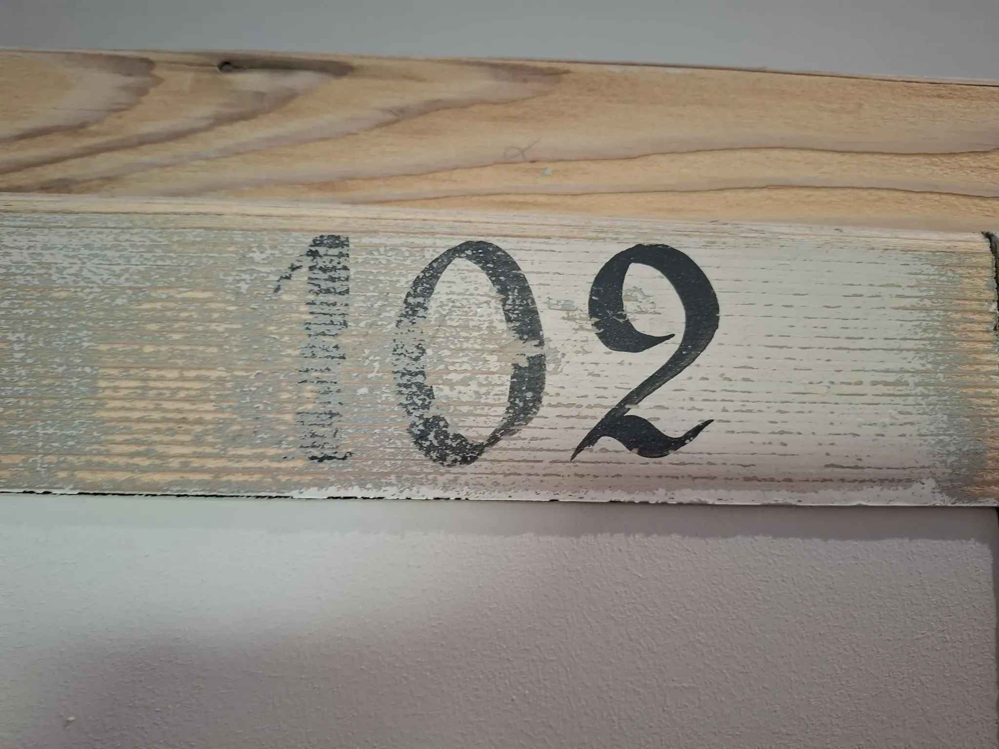 Wooden changing rooms