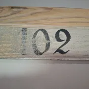 Wooden changing rooms