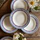 Set of 8 vintage deep plates