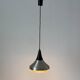 Crystal glass ceiling light with a metal frame, 1960s, Germany