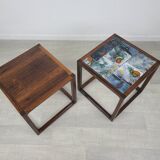 Danish coffee tables design Aksel Kjersgaard 60s vintage rosewood