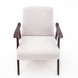 Beige Midcentury Armchair, Poland, 1960s