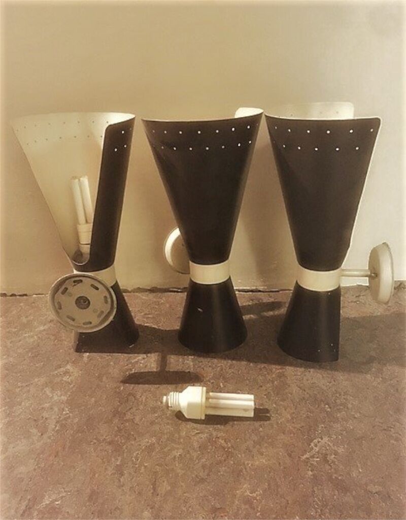 Elegant wall lamps by Stilnovo, anno 1950s (set of 2)