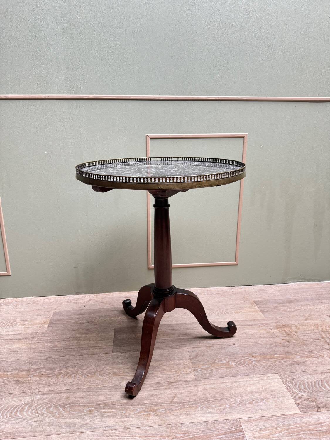 Pedestal Table In Mahogany Tripod, Louis XVI XVIII Eme Century