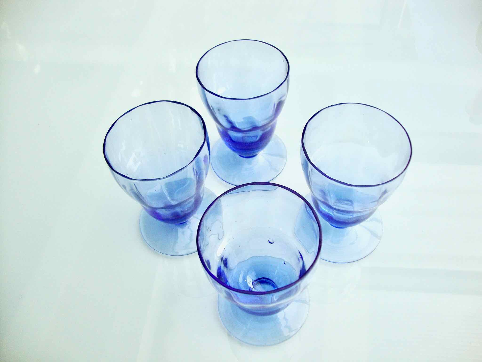 4 myosotis blue glasses