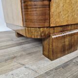 Art decò sideboard in thuja and walnut