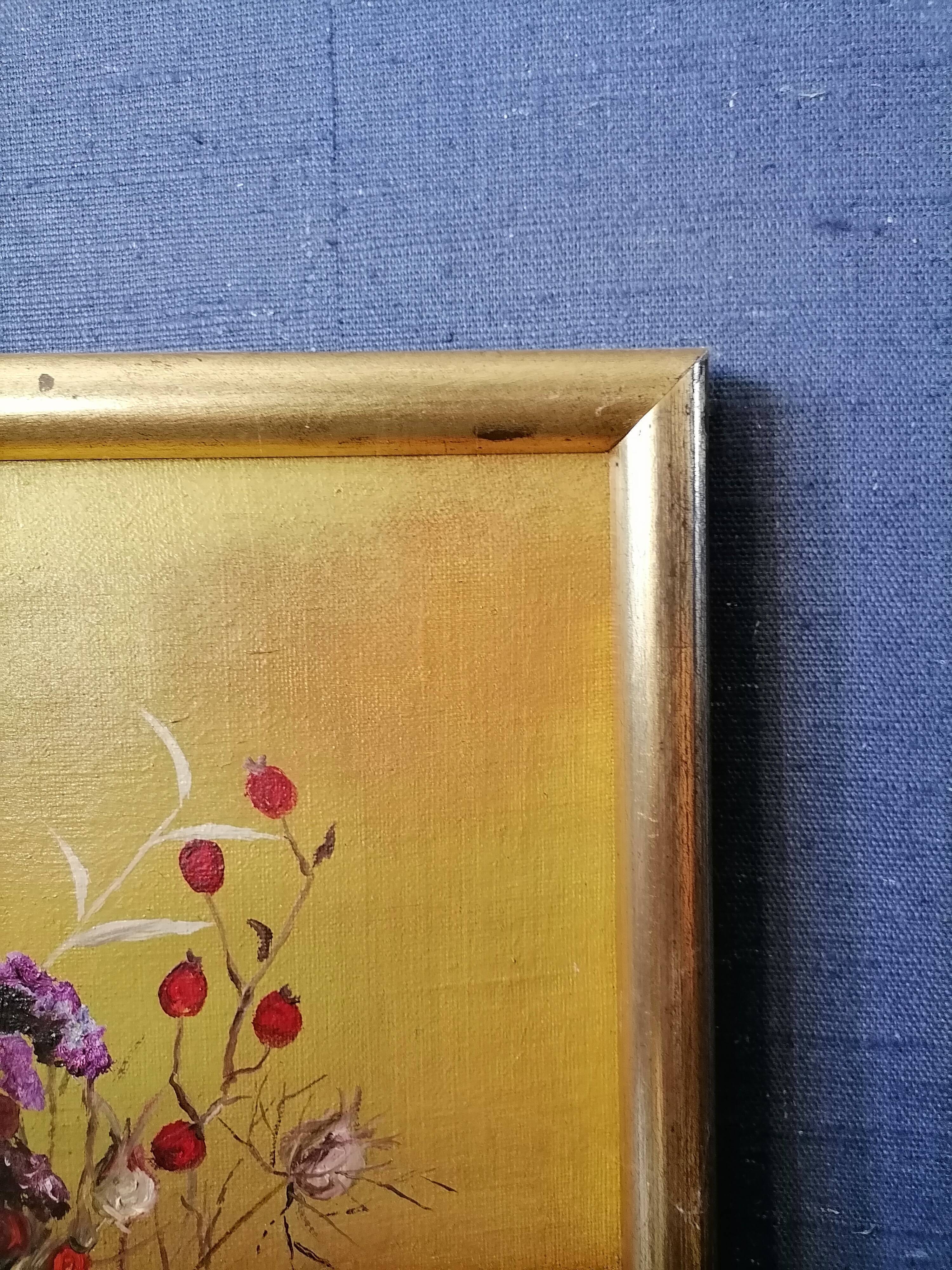 Tableau Andrée Cottray 1980, bouquet