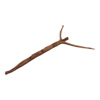 Large folk art wooden crucifix, 1950s