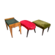 Ensemble de 3 tabourets Art déco des années 1940