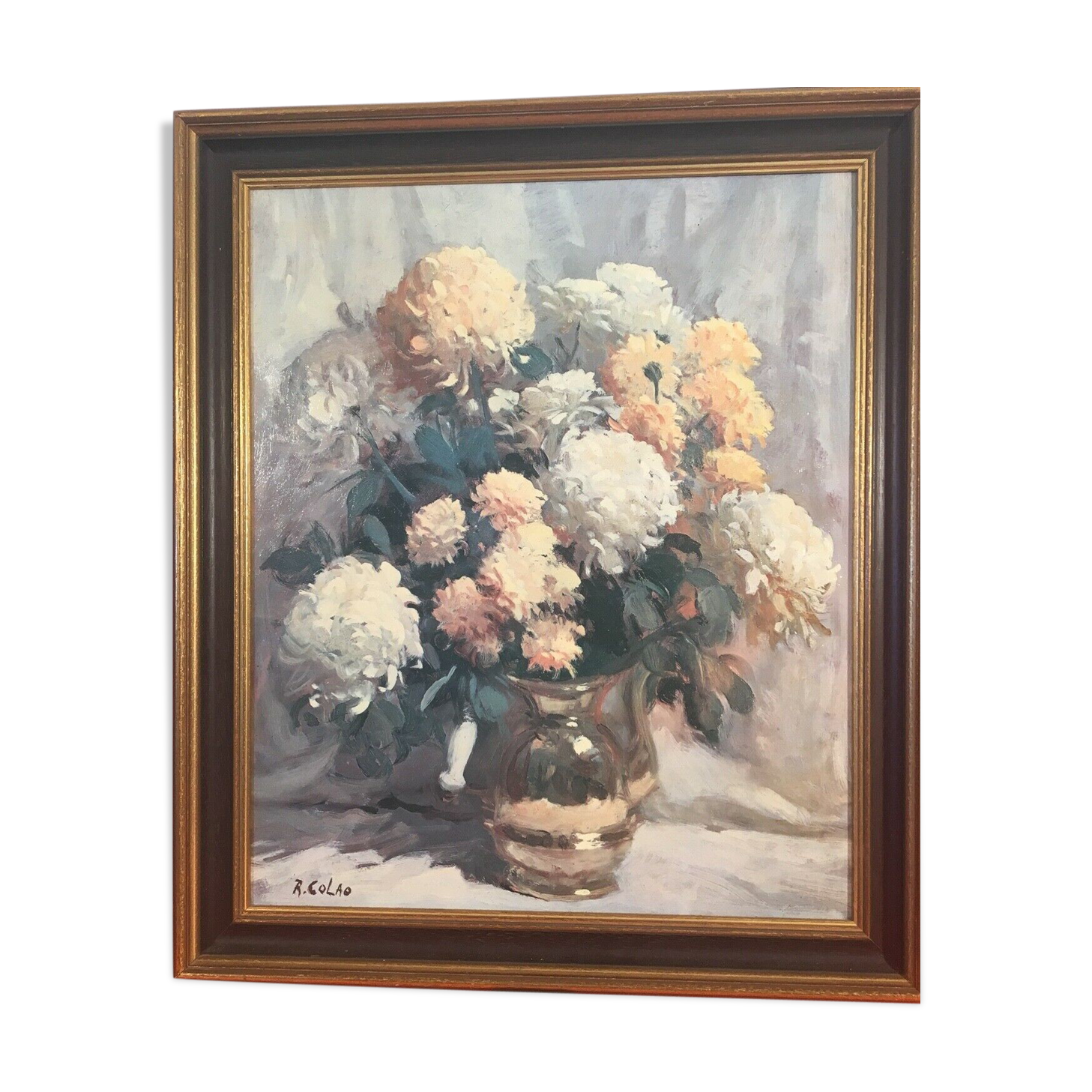 Oil painting on canvas bouquet by R.Colao