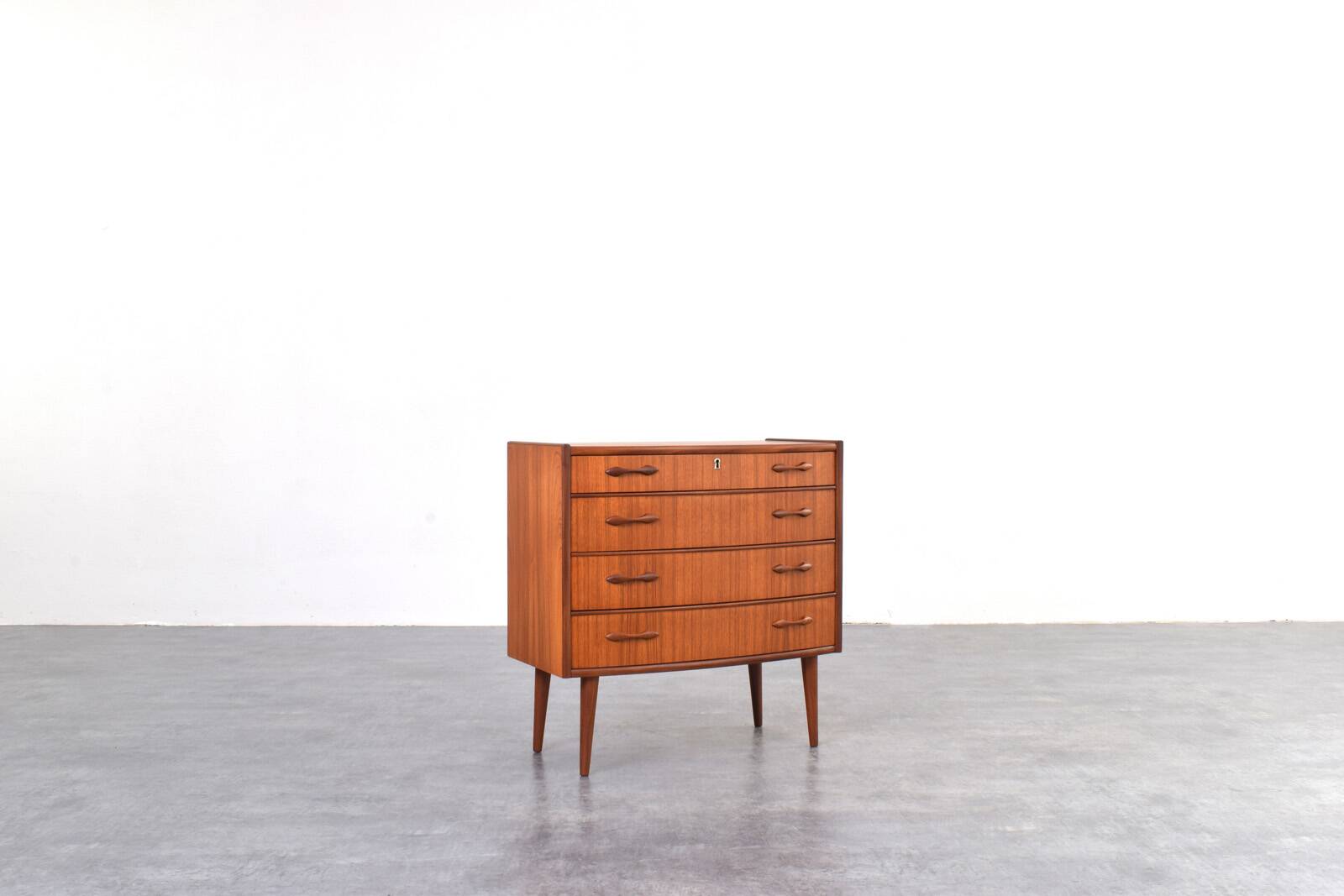 Mid Century Norwegian Teak Chest Of Drawers By Brødrene Blindheim For Sykky