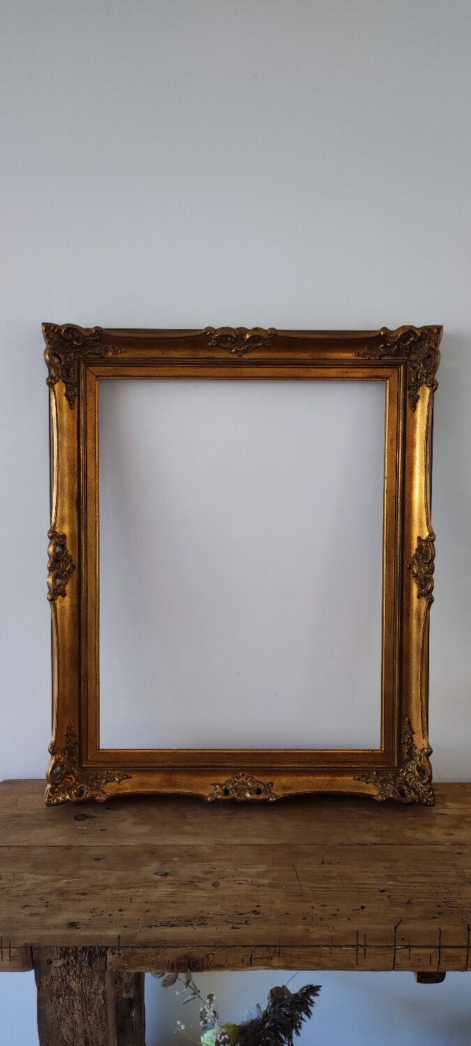 Gilded and molded wooden frame