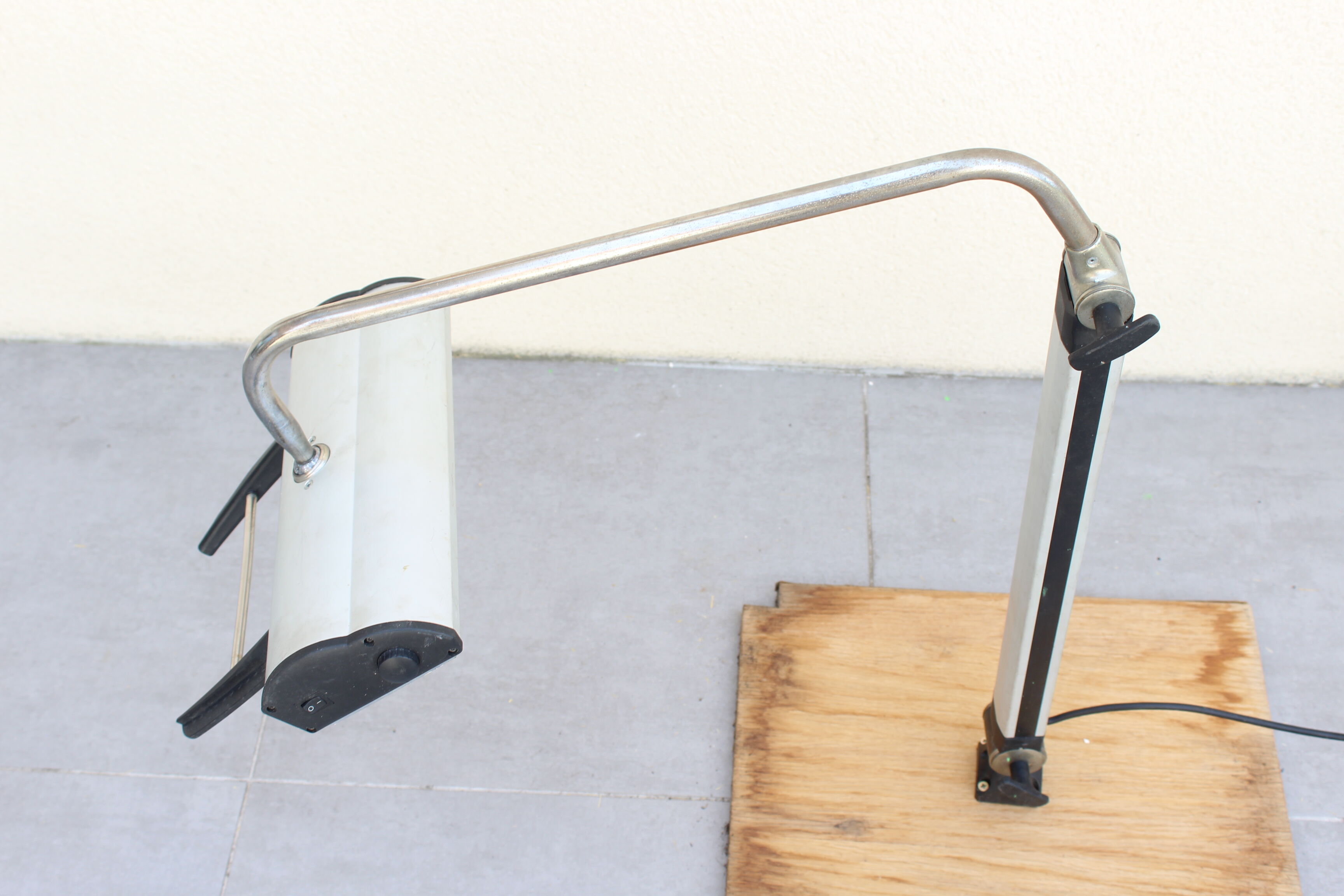 Old desk lamp, workshop, architect industrial style