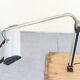 Old desk lamp, workshop, architect industrial style