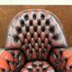 English Oxblood Chesterfield Desk Chair Director Chair