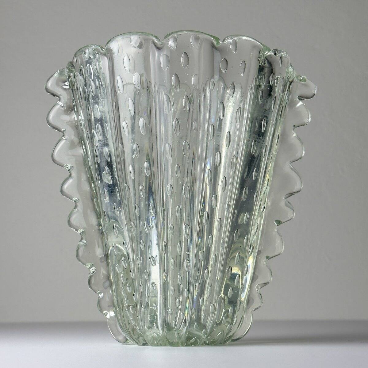 Vintage Murano glass vase by Barovier & Toso, Italy 1930-40s