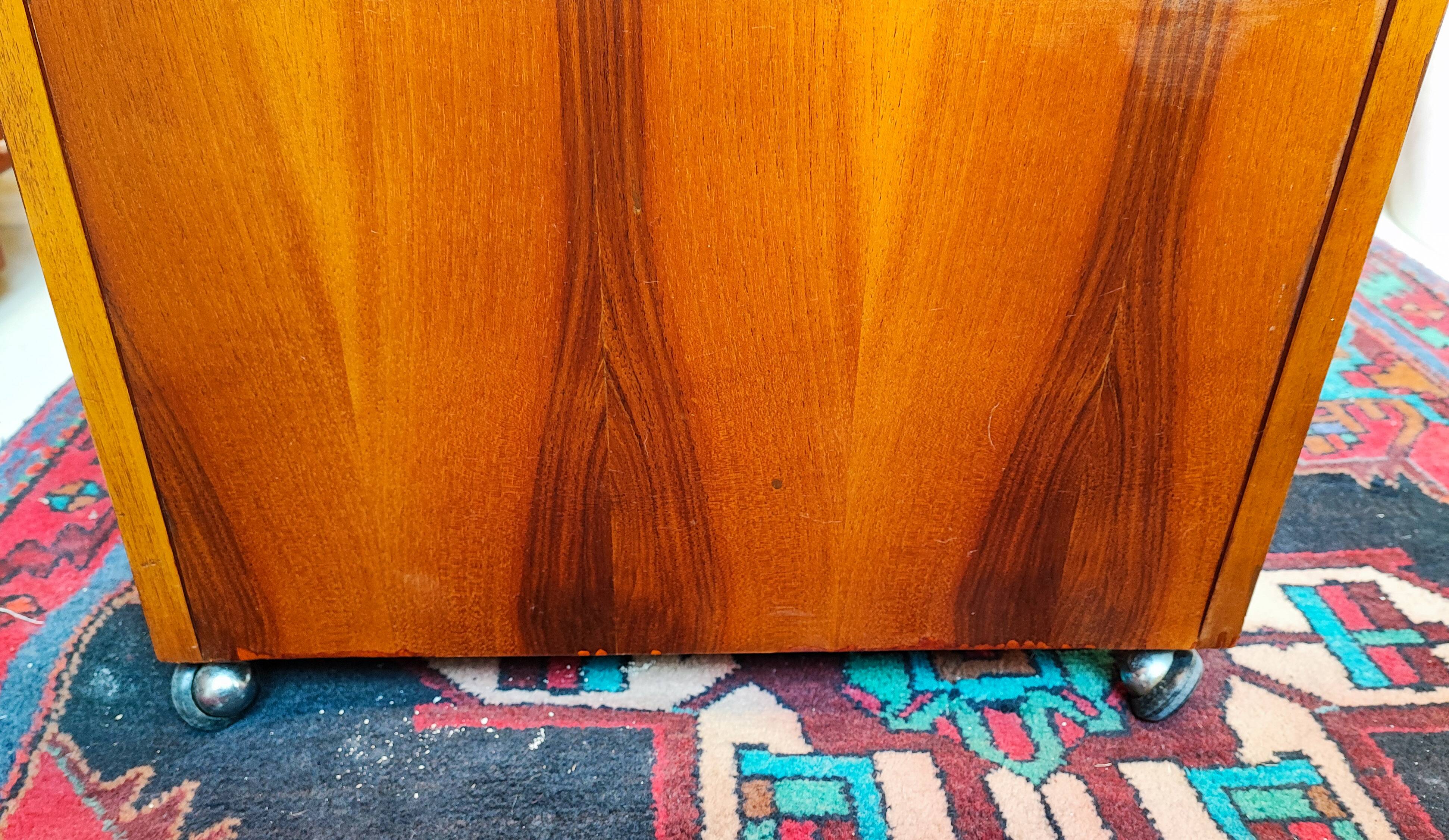 Rosewood coffee bar table Italy 1960