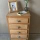 Vintage 5-drawer chest of drawers from 1950 in wood