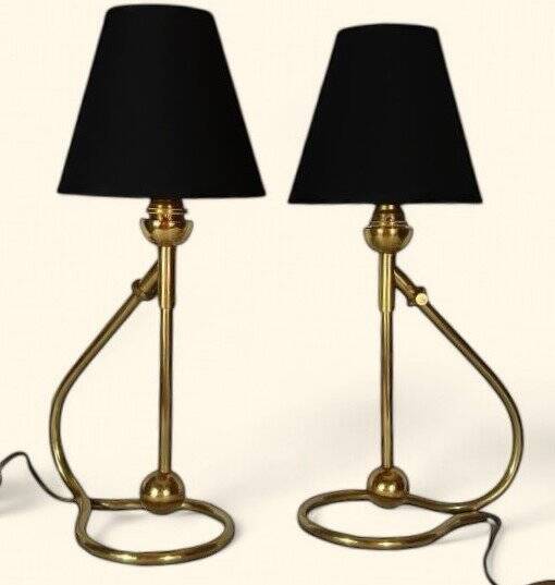 Pair of Table Lamps / Wall Lights by Kaare Klint (1888-1954), 1950s.