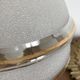 Globe old art deco table lamp in glass and brass support