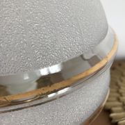 Globe old art deco table lamp in glass and brass support