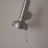Wall lamp in brushed metal, design 1970