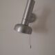 Wall lamp in brushed metal, design 1970