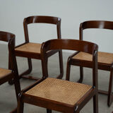 Set of six Italian dining chairs