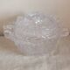 Cabbage candy box in molded crystal signed Portieux
