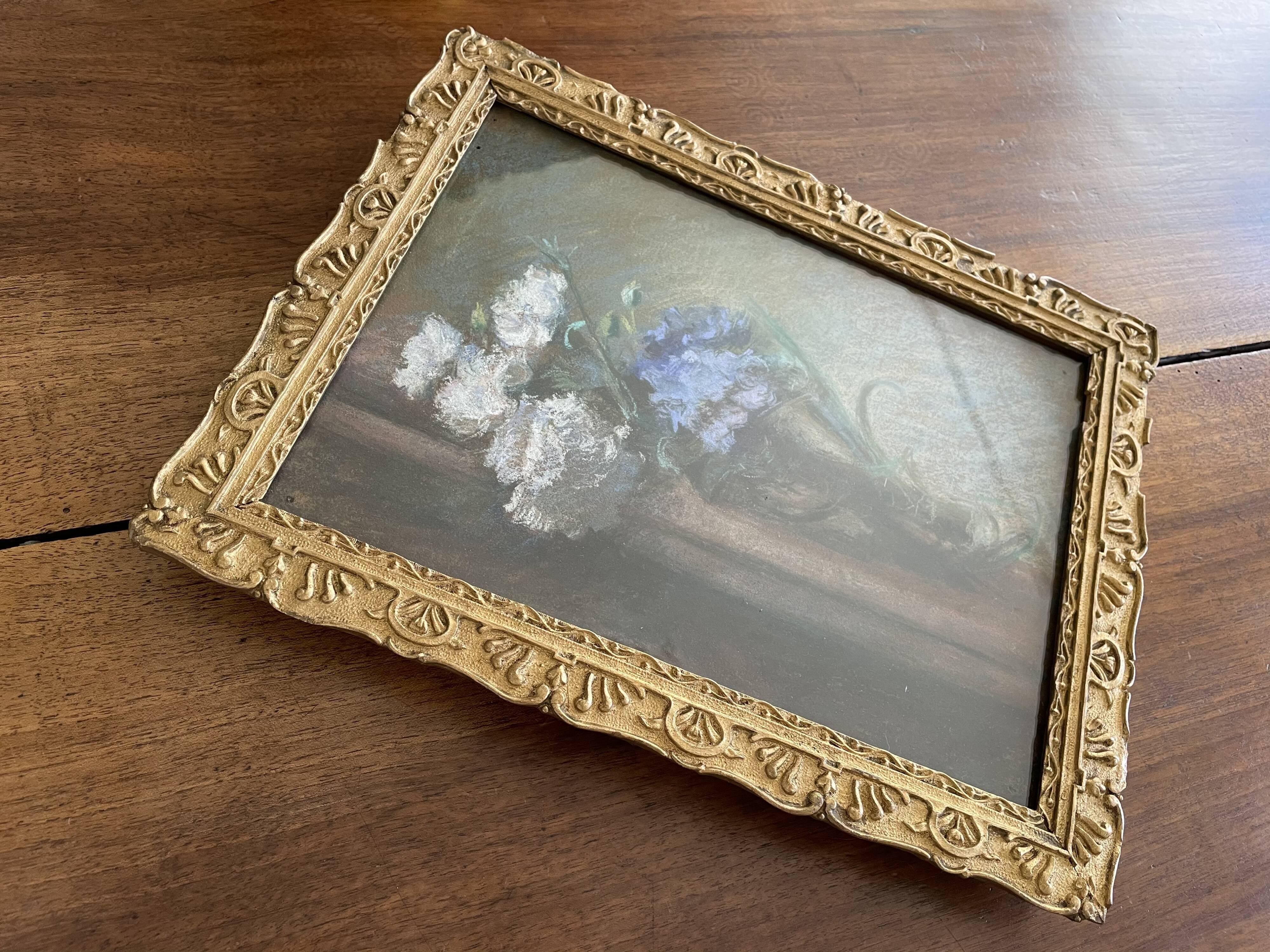 Pastel flower bouquet table