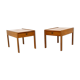 Set de 2 tables de chevet en noyer, Suède, 1960