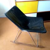 G1 leather armchair, rocker. Pierre Guariche