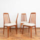 Chaises de salle à manger en teck par Benny Linden, années 1970