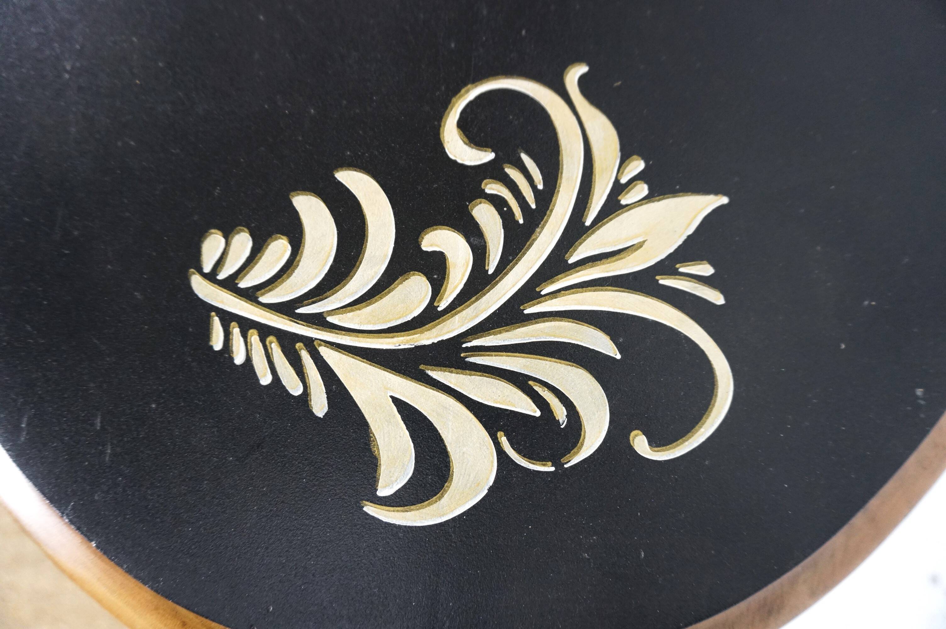 19th century violin table in walnut