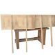 Dining Table with Extensions, 1940s In Solid Oak