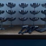 Ice cream cups and spoons