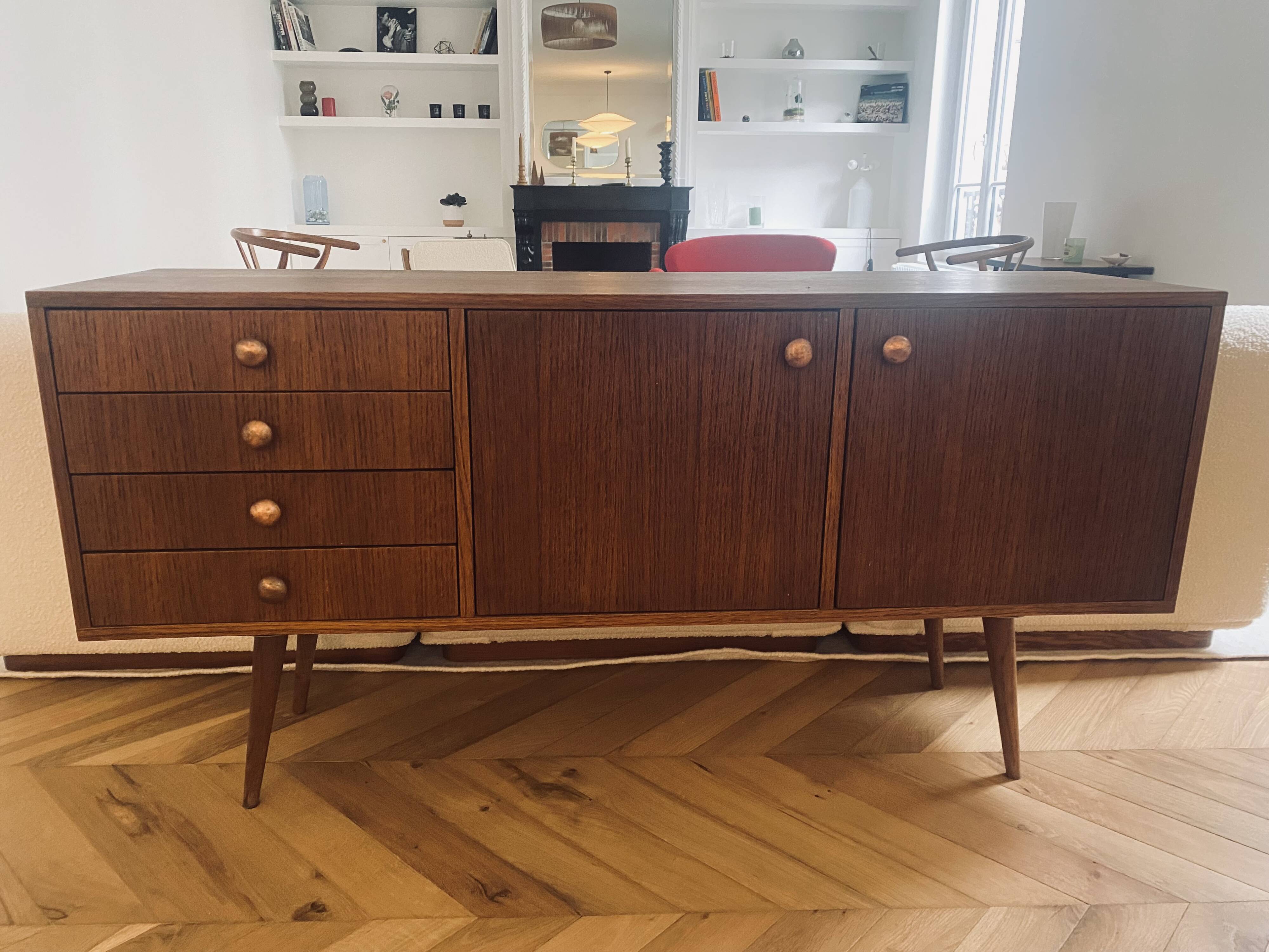 Mid-century wooden sideboard
