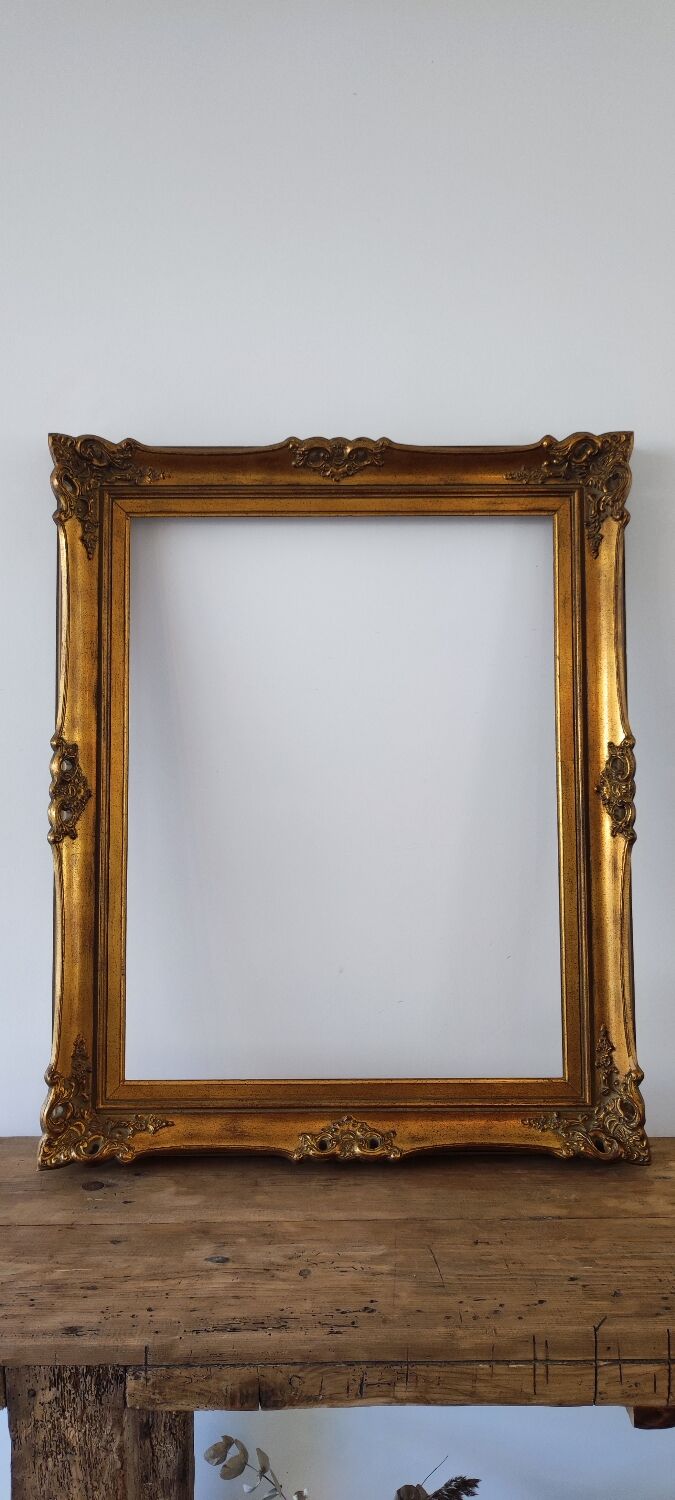 Gilded and molded wooden frame