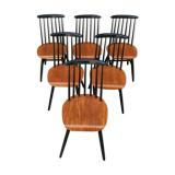 Suite de 6  chaises Fanett par Ilmari Tapiovaara années 50