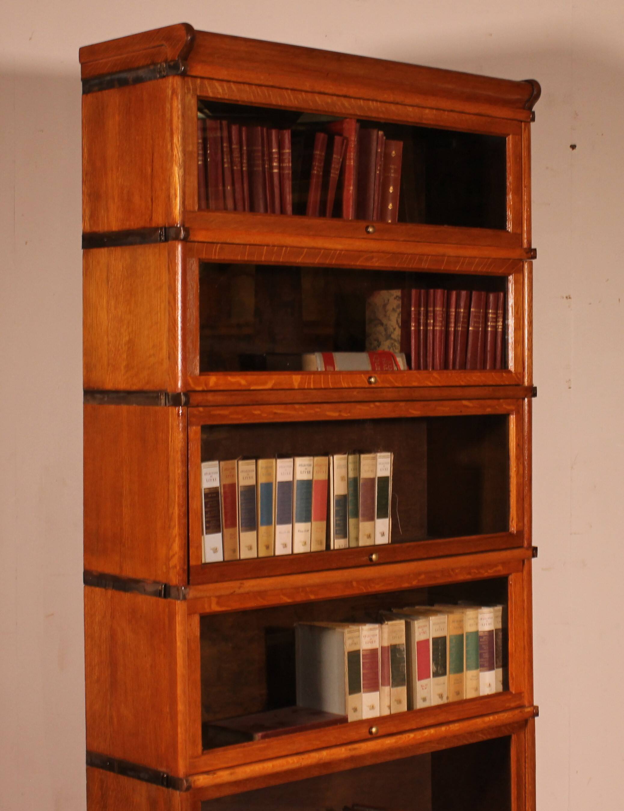 Bibliothèque Globe Wernicke En Chêne Blond De 5 éléments